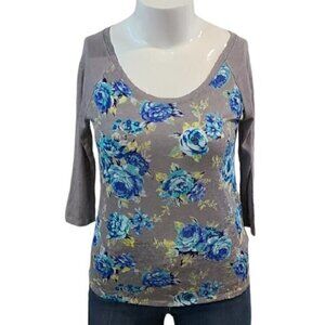 [Arizona] NWOT Blue Scoop Neck Top - Size L